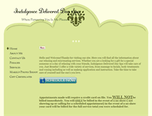 Tablet Screenshot of indulgencedelivered.com